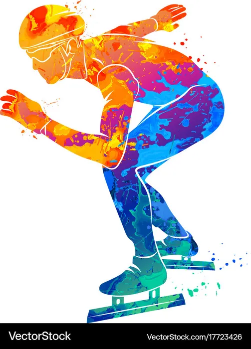 silhouette-speed-skaters-vector-17723426