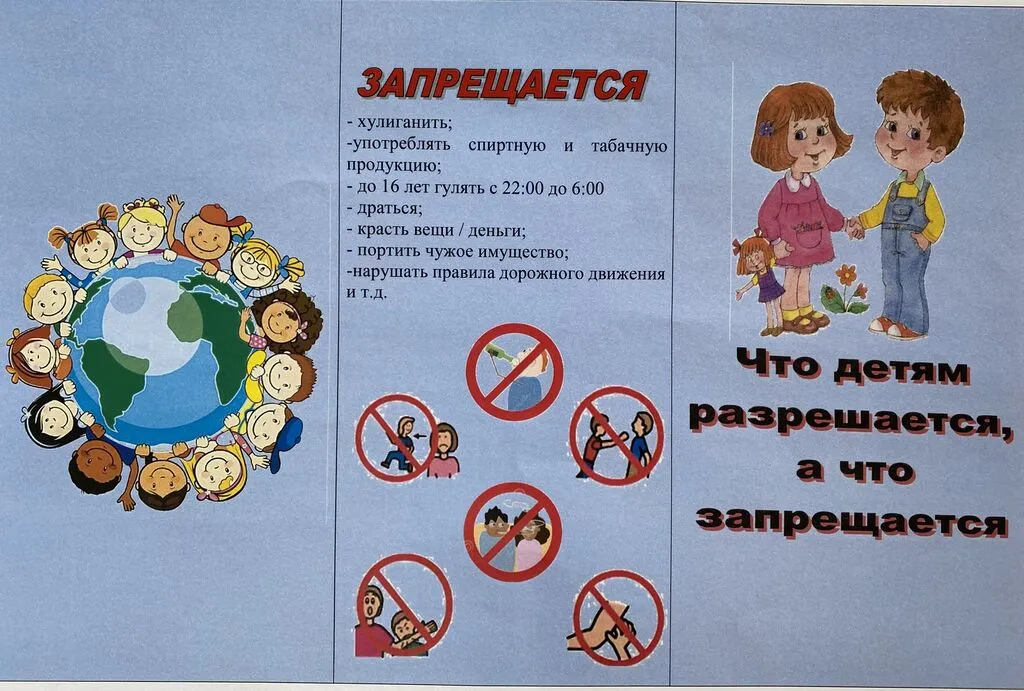 Что детям разрешается, а что запрещается
